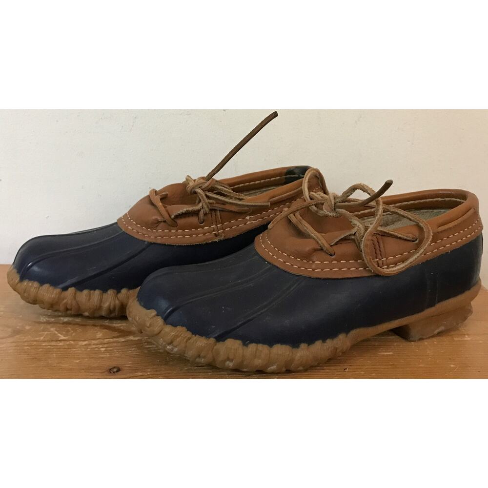 Vintage LL Bean Rubber Waterproof Duck Boot Maine Hunting Shoe Womens 6 USA Made